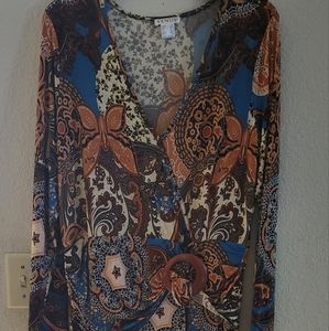 Boho Printed Hankerchief Dress